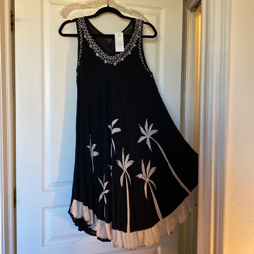 NWT Sun Dress with Palm Trees